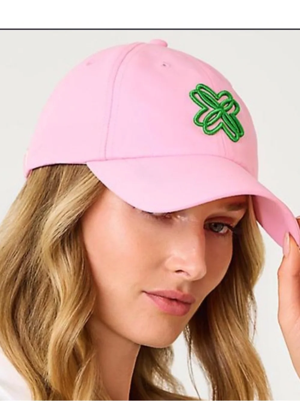 {Lilly Pulitzer} Logo Run Around Hat in Conch Shell Pink - Womens OS - NWT
